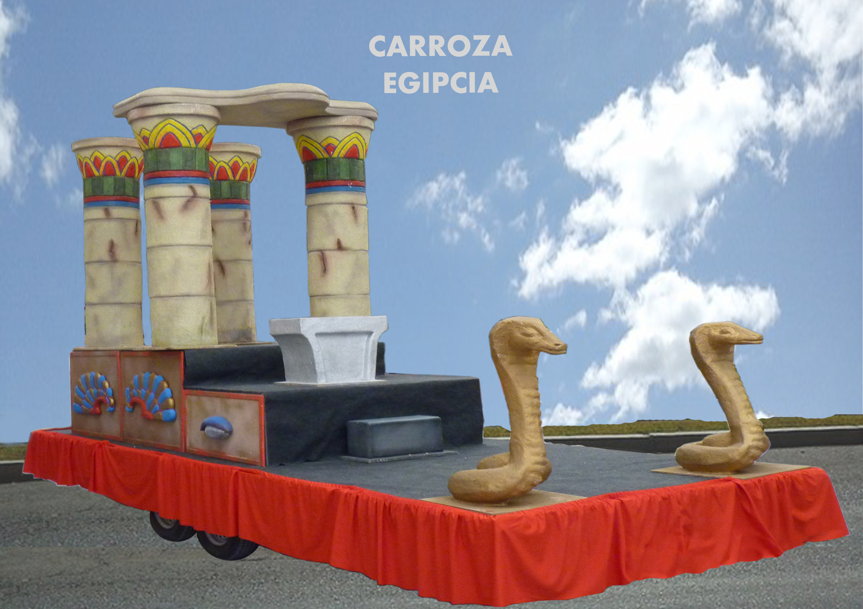 Carroza Fiesta Egipcia