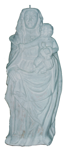 Figura de la virgen del Pilar para la ofrenda de flores de Zaragoza