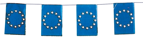Paquete de banderas de europa para adornar calles y plazas