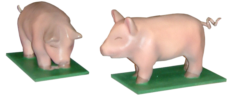 Figuras animales belen cerdos