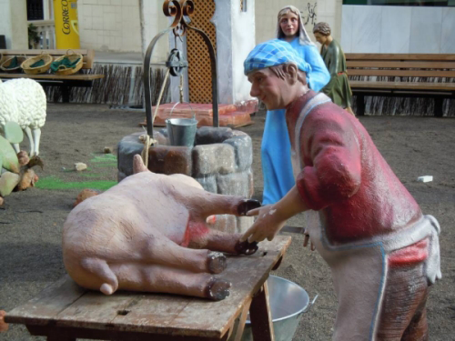 Figuras animales belen matacia del cerdo
