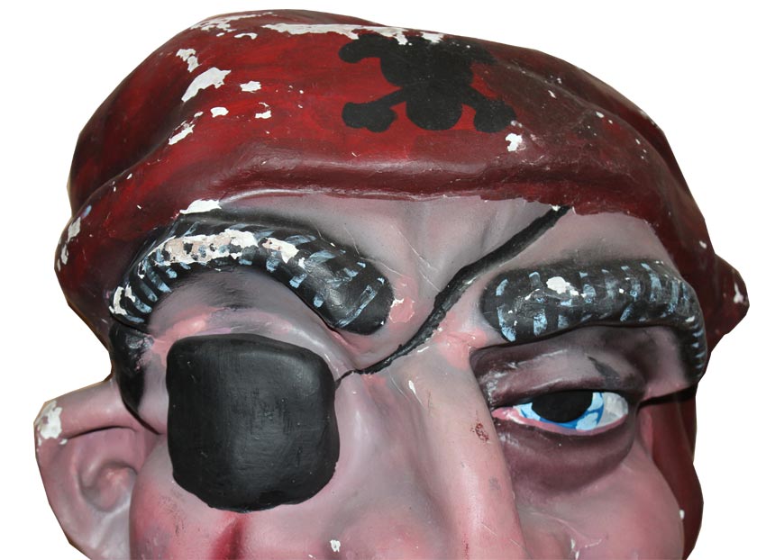 estado inicial del cabezudo Pirata de Pedrola