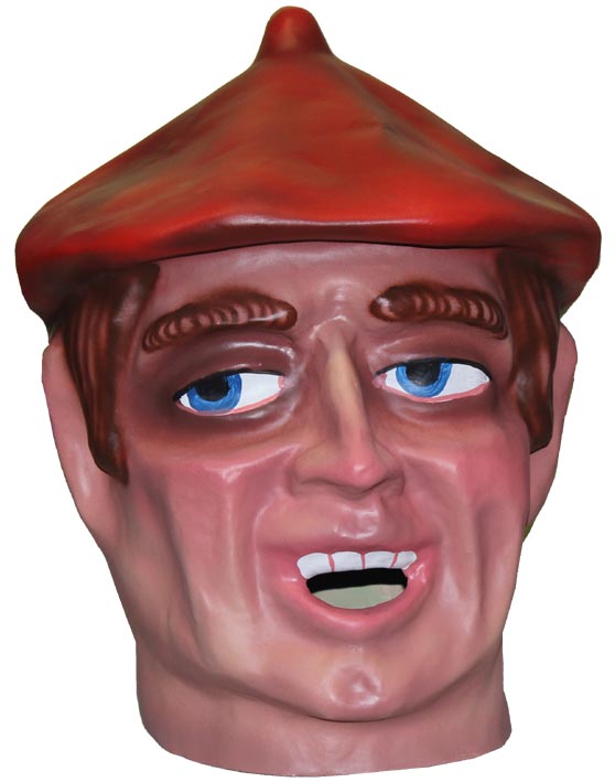 Cabezudo Infantil Navarrico boina roja