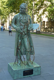 Figura de Goya en Zaragoza