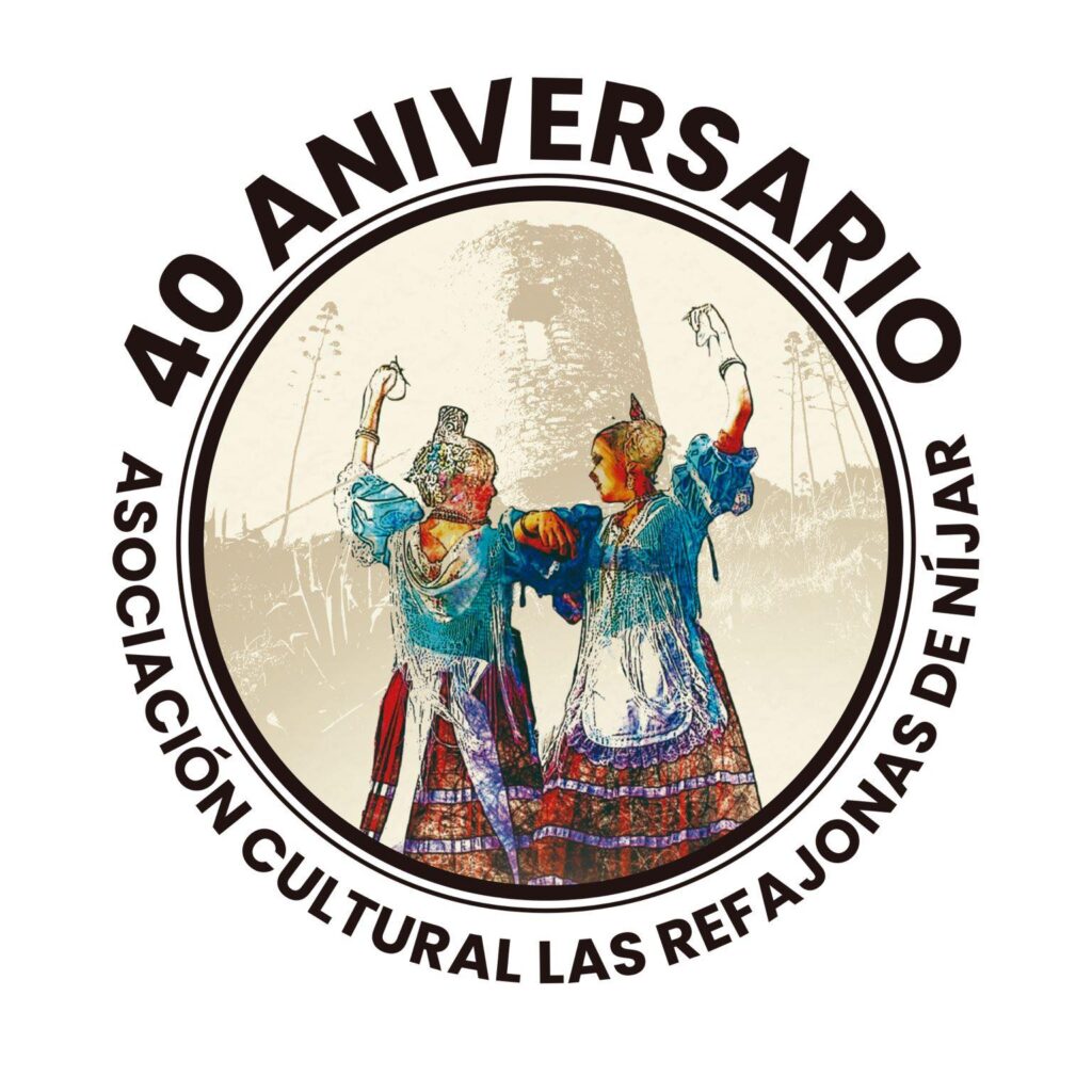 LOGOTIPO ASOCIACIÓN REFAJONAS DE NIJAR EN SU 40 ANIVERSARIO
